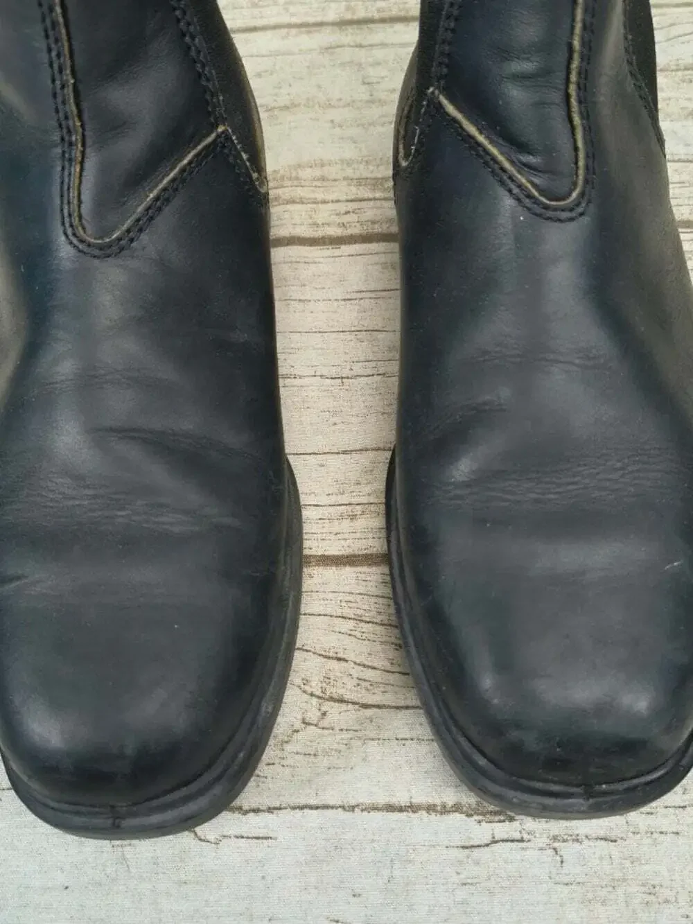 Blundstone Black Leather Chelsea Ankle Boots AU 5.5 US Women 8 Men 6.5 Slip On